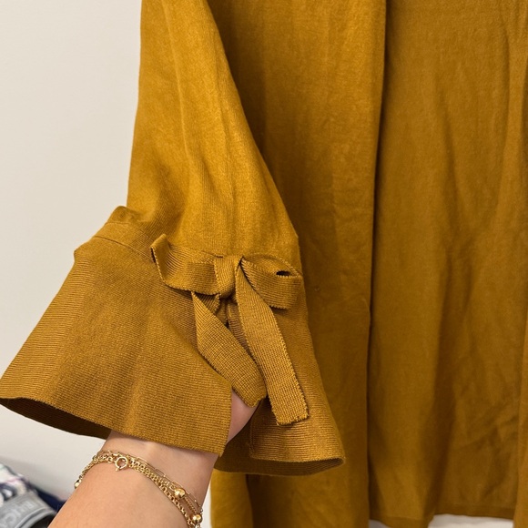 Alfani Mustard Women's Cardigan - Picture 2 of 5